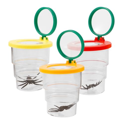 WOONEKY 3 Stück Teiliges Insektenbeobachtungsset Tragbare Becherlupe mit Belüftungsöffnungen für Bildung und Naturerkundung Hochtransparente Beobachtungsbox für Kleine Lebewesen WOONEKY 3 Stück Teiliges Insektenbeobachtungsset Tragbare Becherlupe mit Belüftungsöffnungen für Bildung und Naturerkundung Hochtransparente Beobachtungsbox für Kleine Lebewesen von WOONEKY