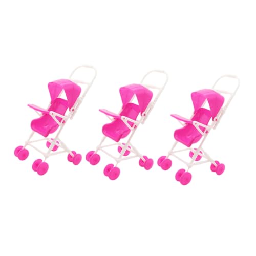 WOONEKY 3 Stück Teiliges Puppenwagen für Beweglicher Puppenbuggy aus Sicherem für Rollenspiele und Puppenhaus Dekoration für Jungen und Mädchen WOONEKY 3 Stück Teiliges Puppenwagen für Beweglicher Puppenbuggy aus Sicherem für Rollenspiele und Puppenhaus Dekoration für Jungen und Mädchen von WOONEKY