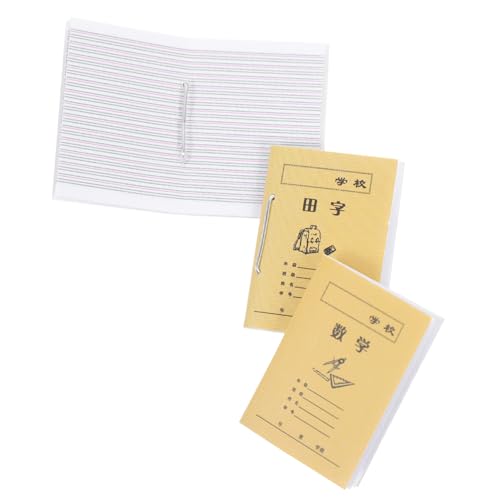 WOONEKY 3 Stück Teiliges Set Miniatur Übungshefte für Puppenhäuser Dekorative Bücher für Kreative Spielwelten Zubehör für Schulprojekte von WOONEKY