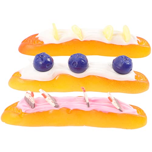 WOONEKY 3 Stück Teiliges Spielküchen Zubehör Realistische Fake Food Modelle Brot für Puppenhaus Deko Accessoire für Häuser und Fotorequisiten Fördert Kreatives Spiel WOONEKY 3 Stück Teiliges Spielküchen Zubehör Realistische Fake Food Modelle Brot für Puppenhaus Deko Accessoire für Häuser und Fotorequisiten Fördert Kreatives Spiel von WOONEKY