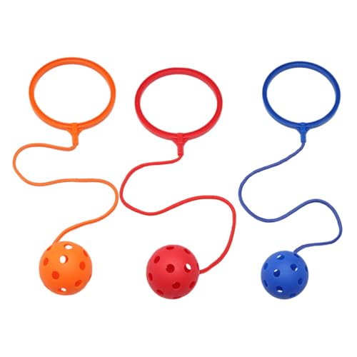 WOONEKY 3 Stück Teiliges Sprungball für Umweltfreundliches Weiches Material Fördert Koordination und Gleichgewicht Bunte Hüpfbälle für Fitness und Bewegungsspiel Geeignet von WOONEKY