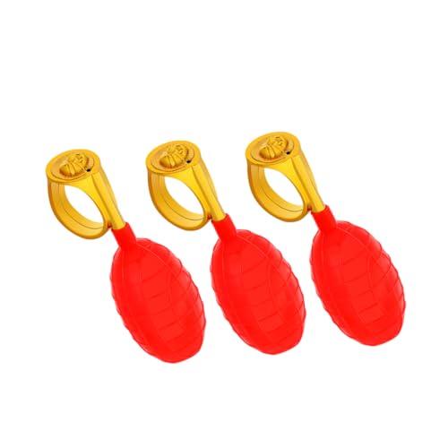WOONEKY 3 Stück Wassersprühspielzeug Rote Wassersprüh Ringe für Aprilscherze und Partys Prank Accessoire für Lustige und Streiche WOONEKY 3 Stück Wassersprühspielzeug Rote Wassersprüh Ringe für Aprilscherze und Partys Prank Accessoire für Lustige und Streiche von WOONEKY
