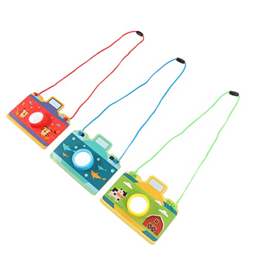 WOONEKY 3 Stücke Simulation Kamera Spielzeug Kinderbeobachtung Spielzeug Pädagogisches Spielzeug Für Kinder (zufällige Musterfarbe) von WOONEKY