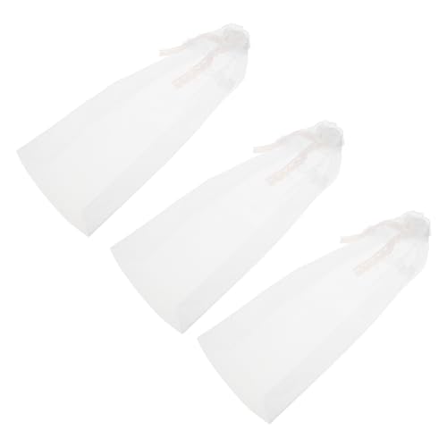 WOONEKY 3 Stücke Teiliges Puppen-hochzeits-Schleier aus Feinem Tüll und Spitzen Leichtes Wiederverwendbares Brautschleier-zubehör für Verschiedene Puppenmodelle für DIY Hochzeitskostüme WOONEKY 3 Stücke Teiliges Puppen-hochzeits-Schleier aus Feinem Tüll und Spitzen Leichtes Wiederverwendbares Brautschleier-zubehör für Verschiedene Puppenmodelle für DIY Hochzeitskostüme von WOONEKY
