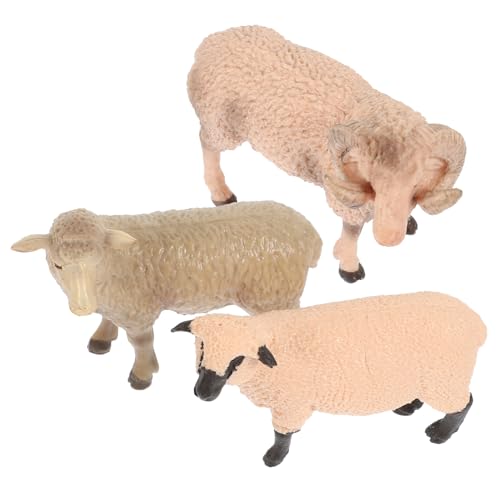 WOONEKY 3 Stücke Teiliges Realistische Schaf Figuren Lebensechte Wildtier Dekoration Pädagogische Schaf Ornamente für Kinderzimmer und Schulgebrauch Detailgetreues Tiermodell für Zuhause WOONEKY 3 Stücke Teiliges Realistische Schaf Figuren Lebensechte Wildtier Dekoration Pädagogische Schaf Ornamente für Kinderzimmer und Schulgebrauch Detailgetreues Tiermodell für Zuhause von WOONEKY
