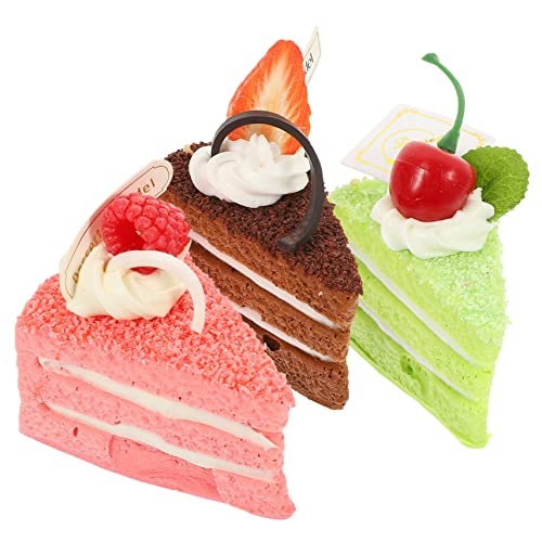 WOONEKY 3 Teiliges Simulationskuchenmodell, Schaufenster Kuchen Requisiten, Dessert Foto Requisiten, Desktop Kleinkuchen Dekore, Laden Schaufenster Modelle, Bäckerei Lebensmittelmodelle, WOONEKY 3 Teiliges Simulationskuchenmodell, Schaufenster Kuchen Requisiten, Dessert Foto Requisiten, Desktop Kleinkuchen Dekore, Laden Schaufenster Modelle, Bäckerei Lebensmittelmodelle, von WOONEKY