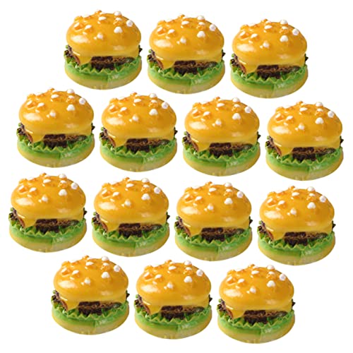 WOONEKY 30 Stück Hamburger Spielzeugzubehör, Simulations Burger Modelle, Gefälschtes Burger, Kreativer Gefälschter Hamburger, Gefälschtes Essen Für Die Küchendekoration, Gefälschtes von WOONEKY