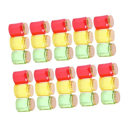 WOONEKY 30 Stück Miniature Puppenhaus Dekorationsset Teiliges mit Bunten Mini Zuckergläsern für Kreative Landschaftsmodelle als Fotorequisiten für Rollenspiele Gelb Rot Grün WOONEKY 30 Stück Miniature Puppenhaus Dekorationsset Teiliges mit Bunten Mini Zuckergläsern für Kreative Landschaftsmodelle als Fotorequisiten für Rollenspiele Gelb Rot Grün von WOONEKY
