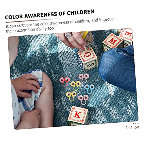 WOONEKY 30 Stück Teiliges Bunte Kunststoff Augen Fingerpuppen Ringe Lustiges Fingerspielzeug Partygeburtstagsmitbringsel für Kreative Lernförderung von WOONEKY