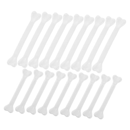 WOONEKY 30 Stück Teiliges Halloween Plastik Knochen mit Aufhängeloch Widerstandsfähige für Spukhaus Partydeko Wiederverwendbar Robustes Material für Halloween Dekoration von WOONEKY
