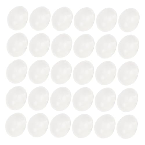 WOONEKY 30 Stück Teiliges Künstliche Kunststoff Eier zum Bemalen Stabile DIY Ostereier Dekoration für Wiederverwendbare Weiße Eier Modelle für Kreatives Basteln und Malübungen WOONEKY 30 Stück Teiliges Künstliche Kunststoff Eier zum Bemalen Stabile DIY Ostereier Dekoration für Wiederverwendbare Weiße Eier Modelle für Kreatives Basteln und Malübungen von WOONEKY