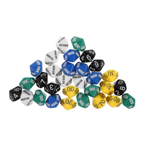 WOONEKY 30 Stück Teiliges Mehrfarbiges Polyeder Würfelset für Brettspiele Nummerierte Würfel Langlebig Leicht für Party und Gesellschaftsspiele WOONEKY 30 Stück Teiliges Mehrfarbiges Polyeder Würfelset für Brettspiele Nummerierte Würfel Langlebig Leicht für Party und Gesellschaftsspiele von WOONEKY