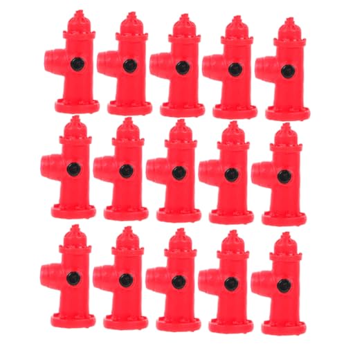 WOONEKY 30 Stück Teiliges Miniatur Feuerhydranten Hochwertigem Harz Realistische Kleine Haus-feuerhydranten für Puppenhausdekoration Vielseitige Micro-landschaftsmodelle für DIY von WOONEKY