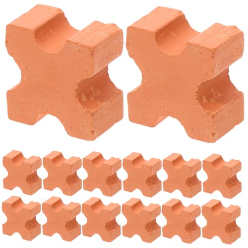 WOONEKY 30 Stück Teiliges Miniatur Ziegelsteine aus Realistischem Material Flexibel für DIY Puppenhaus BAU Kreative Modellbau für Kleine Häuser und Bastelprojekte Geeignet für von WOONEKY