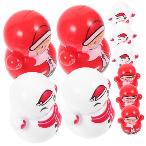 WOONEKY 30 Stück Weihnachtsbecher Spielzeug, Partygeschenke, Mini Weihnachtsschmuck, Kleiner Weihnachtsmann, Dekoration, Mikrolandschaft, Zubehör, Heimdekoration, Kinderspielzeug, von WOONEKY