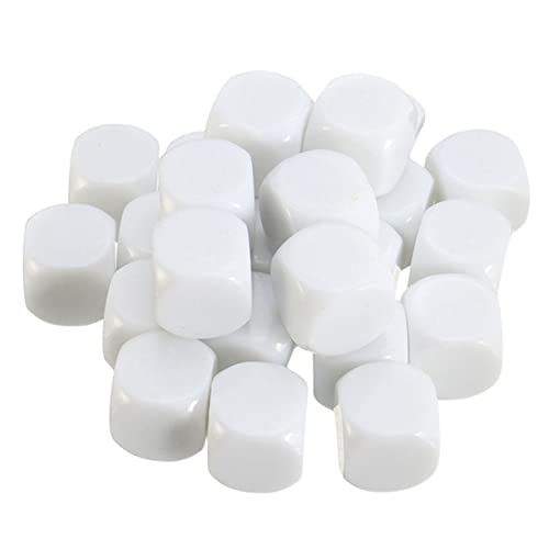 WOONEKY 30 Stück Weiße Blanko Würfel aus Acryl mit Glänzender Oberfläche Robuste Beschreibbare Spielwürfel für DIY Party und Brettspiele Vielseitig und Langlebig WOONEKY 30 Stück Weiße Blanko Würfel aus Acryl mit Glänzender Oberfläche Robuste Beschreibbare Spielwürfel für DIY Party und Brettspiele Vielseitig und Langlebig von WOONEKY