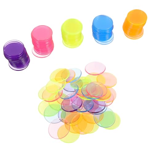 WOONEKY 300 Stück Bingo Chips Transparente Zählchips für Poker Spiele und Mathematikunterricht für Partys und Spielmarker aus Kunststoff WOONEKY 300 Stück Bingo Chips Transparente Zählchips für Poker Spiele und Mathematikunterricht für Partys und Spielmarker aus Kunststoff von WOONEKY