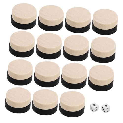 WOONEKY 30Stücke Teiliges und Schachfiguren aus Holz Ersatzschachfiguren für Brettspiele Geeignet für Erwachsene Fördert Konzentration und Strategisches WOONEKY 30Stücke Teiliges und Schachfiguren aus Holz Ersatzschachfiguren für Brettspiele Geeignet für Erwachsene Fördert Konzentration und Strategisches von WOONEKY