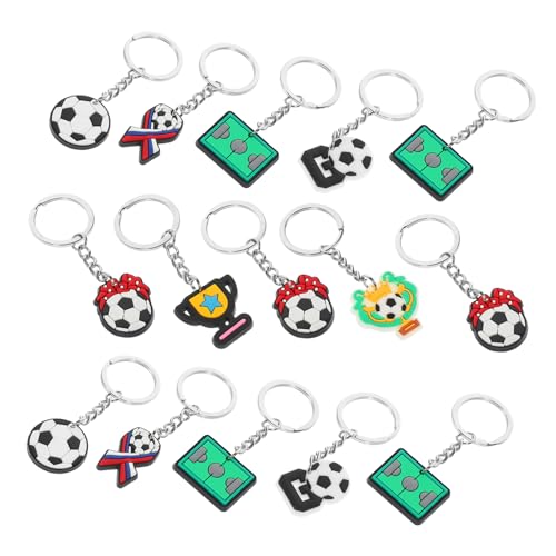 WOONEKY 35 Stück Fußball Schlüsselanhänger Dekorative Souvenir Schlüsselanhänger für Taschen Sportliche Schlüsselringe als Diy Accessoire für Fußballfans WOONEKY 35 Stück Fußball Schlüsselanhänger Dekorative Souvenir Schlüsselanhänger für Taschen Sportliche Schlüsselringe als Diy Accessoire für Fußballfans von WOONEKY