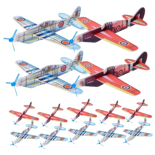 WOONEKY 36St Schaumflugzeug zum Handwerfen Kinderflugzeugmodell Schaumstoffflugzeuge für Kinder Outdoor-Spielzeug für Kinder flugspielzeug Kinder Kinderspielzeug Modelle Handwurf Puzzle 3D von WOONEKY