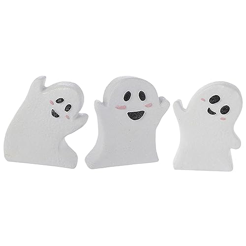 WOONEKY 3Pcs Halloween Room Decor Halloween Ornamente Halloween Halloween Gruppen Halloween Tisch Geister Halloween Tabletop Halloween Ghost Orament Halloween Schild von WOONEKY