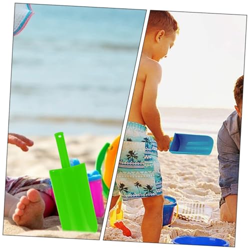 WOONEKY 3Stücke Strandschaufeln aus Kunststoff Bunte Spielzeugschaufeln für Sandkasten und Strandspielzeug Sicher und Langlebig für Unbeschwerten Spielspaß von WOONEKY