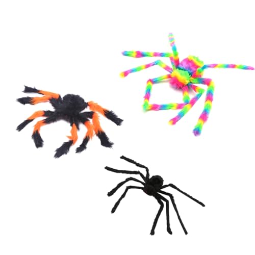 WOONEKY Plüschtier Spinne 3St Sipper Spielzeug Flauschige Kuscheltiere Plüschtiere Spielzeuge Spinne schmücken Leuchtendes Spielzeug von WOONEKY