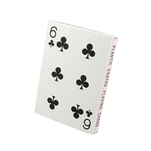 WOONEKY 4 kreative Pokerkarten Masse Kinder Papier drucken Brettspiel-Poker Kartenspielen spaß Geschenkeidee Poker Deck whitn große Spielkarten Kartenspiel Spielen klassisch Weiß von WOONEKY