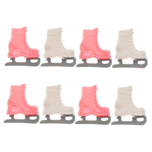 WOONEKY 4 Paare Mini Eislaufschuhe für Puppen Dekorative Miniatur Schlittschuhe aus Robustem für DIY Puppenhaus Zubehör und Kreative Bastelarbeiten WOONEKY 4 Paare Mini Eislaufschuhe für Puppen Dekorative Miniatur Schlittschuhe aus Robustem für DIY Puppenhaus Zubehör und Kreative Bastelarbeiten von WOONEKY