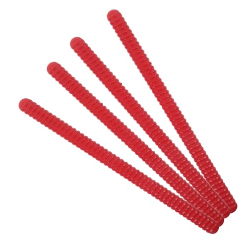 WOONEKY 4 STK. Teiliges Holz-Rhythmus-Sticks für Spiralförmige Holz-Percussion-Instrumente in Rot Leichte Langlebige für Musikunterricht Gruppenaktivitäten und Kreatives von WOONEKY