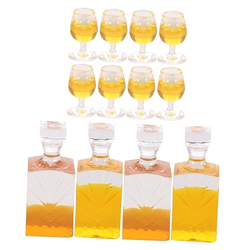 WOONEKY 4 Sätze Teiliges Mini Weinflaschen aus Hochwertigem Harz Realistische Miniaturflaschen für Puppenhaus Dekoration DIY Fotorequisiten Klassische Mini Hauslandschaft Langlebig und WOONEKY 4 Sätze Teiliges Mini Weinflaschen aus Hochwertigem Harz Realistische Miniaturflaschen für Puppenhaus Dekoration DIY Fotorequisiten Klassische Mini Hauslandschaft Langlebig und von WOONEKY