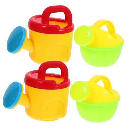 WOONEKY 4 Stck Gießkanne aus Kunststoff Badespielzeug Gartenbewässerung Strandspielzeug Ergonomischer Griff Zufällige Farben für Pflanzenpflege Zufällige Farbe Zufällige Farbe von WOONEKY