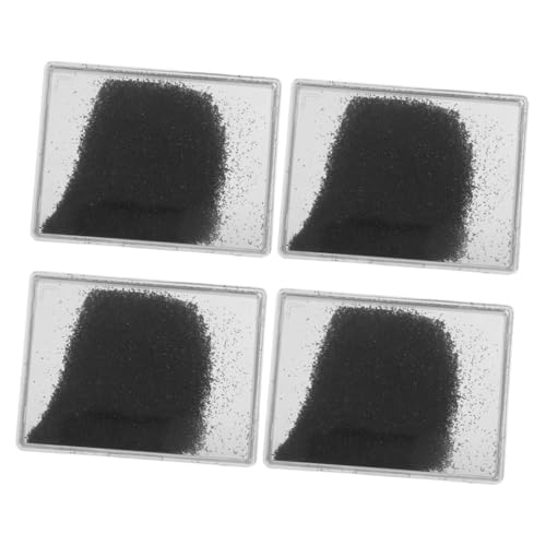 WOONEKY 4 Stück Eisenspäne Teilig für Physikunterricht Magnetisches Eisenpulver für Schul und Uni Experimente Demonstration von Magnetfeldern und Kraftlinien Lernmaterial für Schüler von WOONEKY