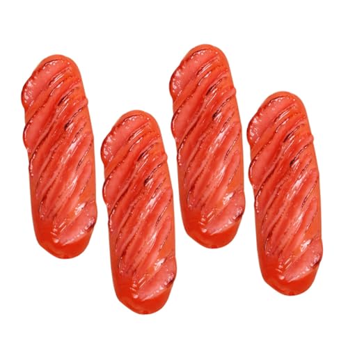 WOONEKY 4 Stück Fake Hot Dog: Simulierte Lebensmittel-Requisiten, Lebensechtes Künstliches Lebensmittel-wurstmodell Für Zuhause, Küche, Display, Party-Dekoration, Fotografie WOONEKY 4 Stück Fake Hot Dog: Simulierte Lebensmittel-Requisiten, Lebensechtes Künstliches Lebensmittel-wurstmodell Für Zuhause, Küche, Display, Party-Dekoration, Fotografie von WOONEKY