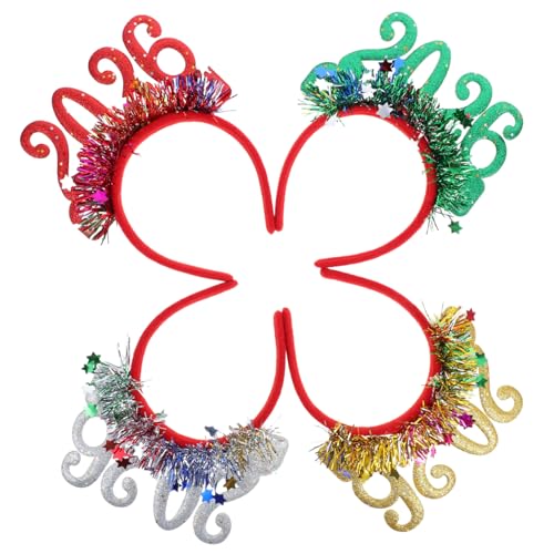 WOONEKY 4 Stück Glitzer Stirnband Haarschmuck für Silvester Feiertagsparty Haarband frohes neues jahr kopfschmuck funkelnde Stirnbänder für Frauen Feiertagsstirnbänder für Frauen Stoff WOONEKY 4 Stück Glitzer Stirnband Haarschmuck für Silvester Feiertagsparty Haarband frohes neues jahr kopfschmuck funkelnde Stirnbänder für Frauen Feiertagsstirnbänder für Frauen Stoff von WOONEKY