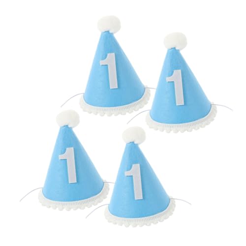 WOONEKY 4 Stücke Baby Geburtstag Party Dekorative Hüte Ein Jahr Alt Geburtstag Kappe Party Kopfbedeckungen Für Jungen Mädchen WOONEKY 4 Stücke Baby Geburtstag Party Dekorative Hüte Ein Jahr Alt Geburtstag Kappe Party Kopfbedeckungen Für Jungen Mädchen von WOONEKY