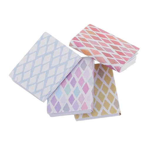 WOONEKY 4 Stück Maßstab Flip Book Design Leere Mini Bücher für DIY Basteln Micro Landschaft Deko Kreatives Puppenhaus Zubehör Teilig von WOONEKY