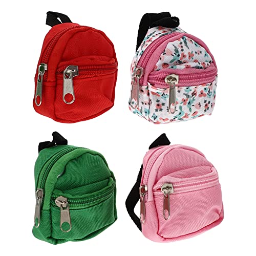 WOONEKY 4 Stück Mini Haus Puppenrucksack Teiliges Deko Accessoire für Miniaturen und Blumenmuster für Puppenhaus und Kreative Raumgestaltung WOONEKY 4 Stück Mini Haus Puppenrucksack Teiliges Deko Accessoire für Miniaturen und Blumenmuster für Puppenhaus und Kreative Raumgestaltung von WOONEKY