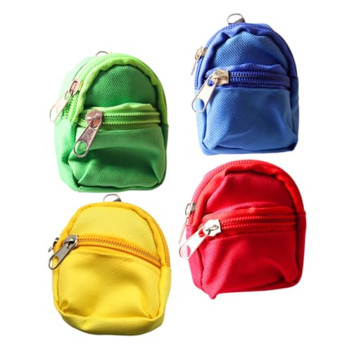 WOONEKY 4 Stück Mini Rucksack Modelle für Puppen Teiliges und Niedliche Schulrucksäcke für Puppenhaus Dekoration und DIY Projekte für Szenen und Kinderzimmergestaltung WOONEKY 4 Stück Mini Rucksack Modelle für Puppen Teiliges und Niedliche Schulrucksäcke für Puppenhaus Dekoration und DIY Projekte für Szenen und Kinderzimmergestaltung von WOONEKY