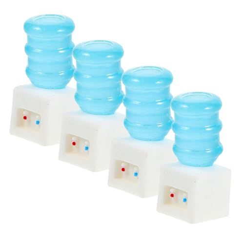 WOONEKY 4 Stück Mini Wasser Spender Modell für Puppenhaus Nachbildung Eines Trinkbrunnens aus Wiederverwendbarem und Harz für Kreatives und Dekoration WOONEKY 4 Stück Mini Wasser Spender Modell für Puppenhaus Nachbildung Eines Trinkbrunnens aus Wiederverwendbarem und Harz für Kreatives und Dekoration von WOONEKY