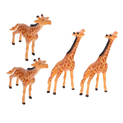 WOONEKY 4 Stück Miniatur Giraffen Figuren Teiliges Resin Deko für Moos und Miniaturgärten Realistische Tierfiguren als Cake Topper und Wohnaccessoires und Detailreich WOONEKY 4 Stück Miniatur Giraffen Figuren Teiliges Resin Deko für Moos und Miniaturgärten Realistische Tierfiguren als Cake Topper und Wohnaccessoires und Detailreich von WOONEKY