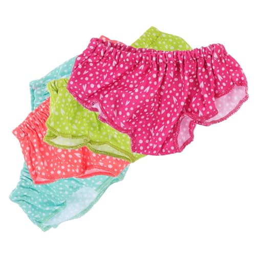 WOONEKY 4 Stück Puppenunterwäsche Teiliges Puppenoutfit mit Dekorativen Unterhosen für Rollenspiele für Mädchen Kreativität und Vorstellungskraft WOONEKY 4 Stück Puppenunterwäsche Teiliges Puppenoutfit mit Dekorativen Unterhosen für Rollenspiele für Mädchen Kreativität und Vorstellungskraft von WOONEKY