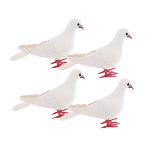 WOONEKY 4 Stück Realistische Künstliche Tauben Deko Vögel für Garten Hochzeiten und Fotografie Lebensechte Taubenfiguren für Innen und Außeneinsatz Charmante Ornamente für Events WOONEKY 4 Stück Realistische Künstliche Tauben Deko Vögel für Garten Hochzeiten und Fotografie Lebensechte Taubenfiguren für Innen und Außeneinsatz Charmante Ornamente für Events von WOONEKY