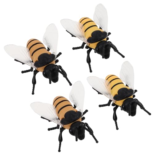 WOONEKY 4 Stück Realistische Wind-up Bienen Spielzeuge Springende und Laufende Insekten Batteriefrei Kompakt als Partygeschenk Klassenzimmerpreise Lehrreiche und Unterhaltsame für WOONEKY 4 Stück Realistische Wind-up Bienen Spielzeuge Springende und Laufende Insekten Batteriefrei Kompakt als Partygeschenk Klassenzimmerpreise Lehrreiche und Unterhaltsame für von WOONEKY
