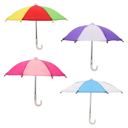 WOONEKY 4 Stück Regenschirm Puppen Zubehör Bunte Miniatur Regenschirme für Puppenhaus Dekoration für Kreative Gestaltung von Puppenhäusern WOONEKY 4 Stück Regenschirm Puppen Zubehör Bunte Miniatur Regenschirme für Puppenhaus Dekoration für Kreative Gestaltung von Puppenhäusern von WOONEKY