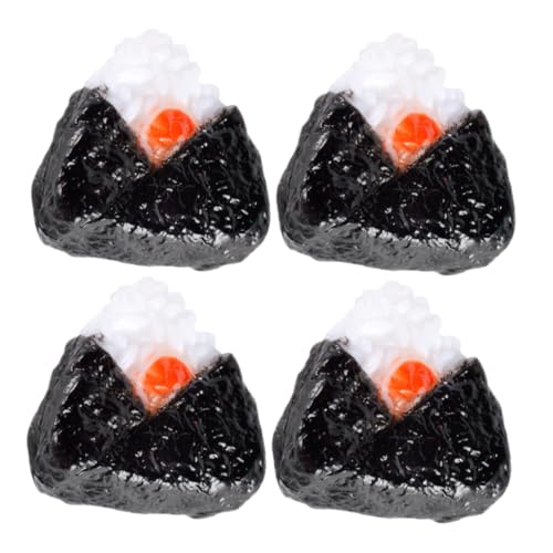 WOONEKY 4 Stück Sushi Reisbällchen, Gefälschte Reisbällchen, Realistische Simulation, Snack, Mini Reisbällchen Zur Ausstellung, Puppenhaus, Mini Snack, Mini Szenen Layout, Requisiten WOONEKY 4 Stück Sushi Reisbällchen, Gefälschte Reisbällchen, Realistische Simulation, Snack, Mini Reisbällchen Zur Ausstellung, Puppenhaus, Mini Snack, Mini Szenen Layout, Requisiten von WOONEKY