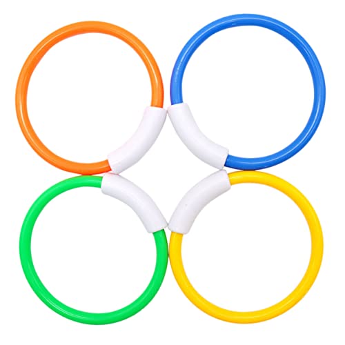 WOONEKY 4 Stück Tauchring Wasserspielzeug Lernspielzeug für Fördert Schwimmfähigkeiten und Kreativität für Pool Leuchtende Farben Sicheres Design Zufällige Farbe Zufällige Farbe WOONEKY 4 Stück Tauchring Wasserspielzeug Lernspielzeug für Fördert Schwimmfähigkeiten und Kreativität für Pool Leuchtende Farben Sicheres Design Zufällige Farbe Zufällige Farbe von WOONEKY