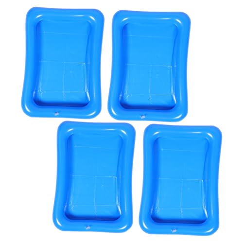 WOONEKY 4 Stück Teiliges Aufblasbares Mini Schwimmbecken mit Getränkehalter Tablett Tragbares Planschbecken für Interaktiven Ozeanbällen für Outdoor Partys und Wasserspiele WOONEKY 4 Stück Teiliges Aufblasbares Mini Schwimmbecken mit Getränkehalter Tablett Tragbares Planschbecken für Interaktiven Ozeanbällen für Outdoor Partys und Wasserspiele von WOONEKY