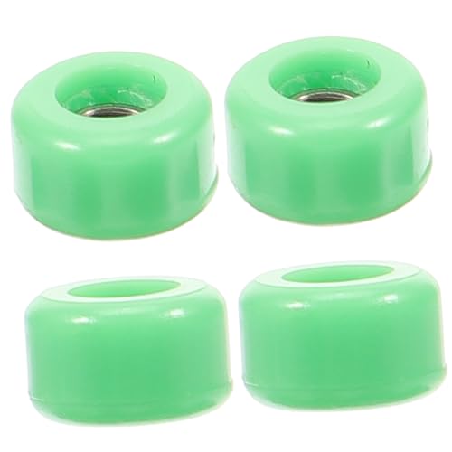 WOONEKY 4 Stück Teiliges Finger Skateboard Zubehör mit Hochgeschwindigkeitslagern Langlebige Kunststoff Edelstahlräder Leichtes Fingerboard für Stressabbau und Lernspaß Tragbar für von WOONEKY
