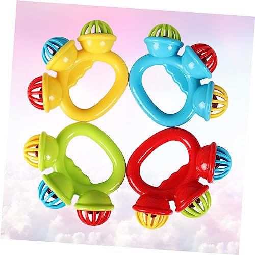 WOONEKY 4 Stück Teiliges Handglocken Buntes Musikspielzeug für Junge Mädchen Jahre Rhythmische Greifspielzeuge zur Sensorischen Langlebiges Kinderspielzeug für Frühe von WOONEKY